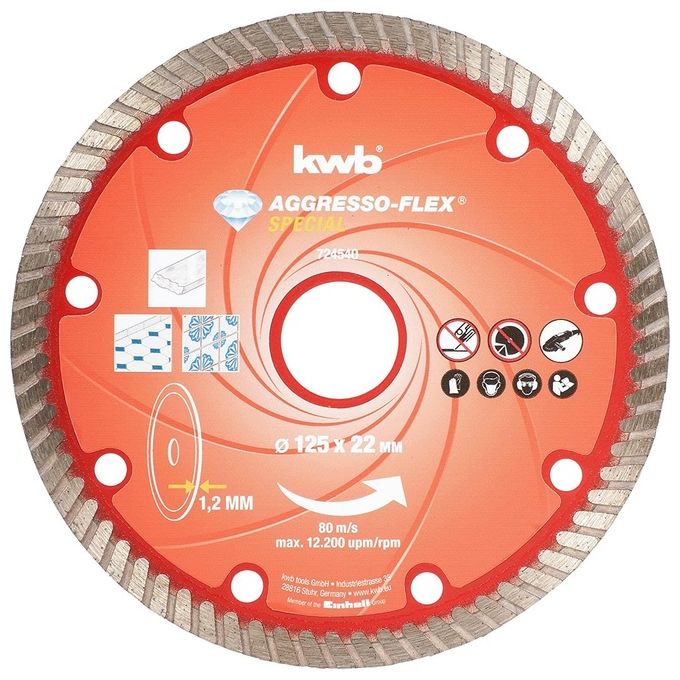 Kwb Punta Per Trapano A Batteria 125X22Mm Rosso