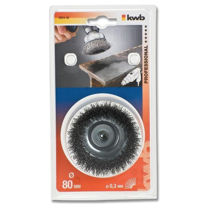 Kwb Ruota A Raggi Di Filo Di Acciaio Spazzola A Disco 7.5Cm