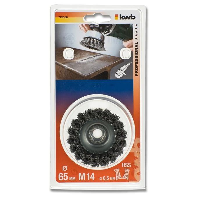 Kwb Spazzola A Forma Di Tazza Spessore Cavo 0.5Mm Diametro 6.6Cm