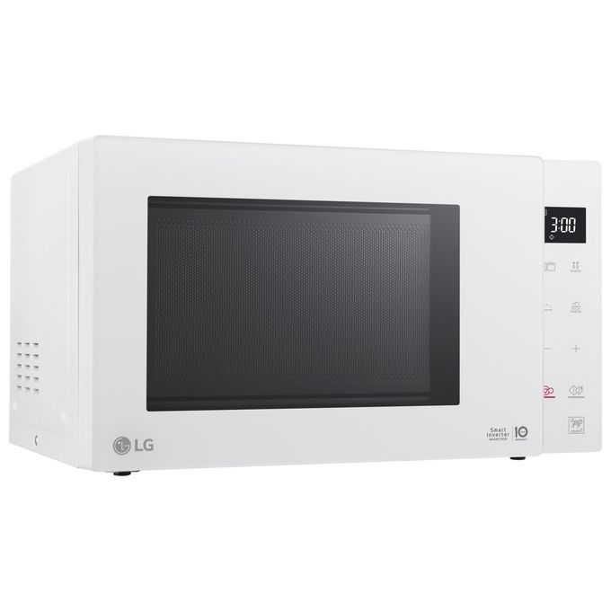 LG MH6535GDH NeoChef – Forno a Microonde con Grill 25 L, 1000 W, Tecnologia Smart Inverter con Funzione Crisp e Cottura a Vapore, Display LED, Colore Bianco