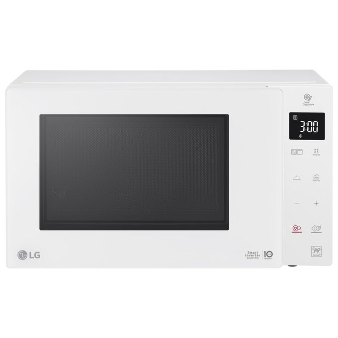 [ComeNuovo] LG MH6535GDH NeoChef – Forno a Microonde con Grill 25 L, 1000 W, Tecnologia Smart Inverter con Funzione Crisp e Cottura a Vapore, Display LED, Colore Bianco