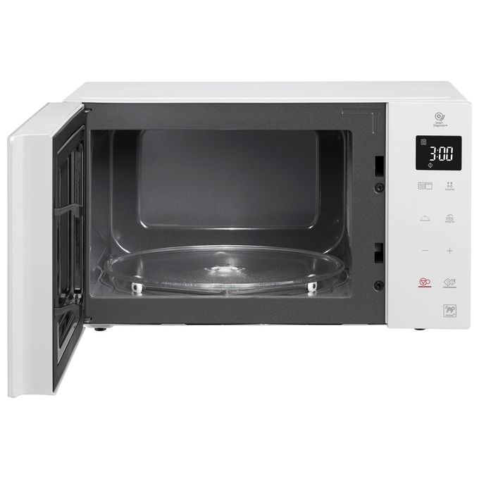 LG MH6535GDH NeoChef – Forno a Microonde con Grill 25 L, 1000 W, Tecnologia Smart Inverter con Funzione Crisp e Cottura a Vapore, Display LED, Colore Bianco