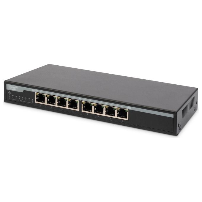 Digitus by Assmann DN-95340 Switch di Rete No Gestito Gigabit Ethernet  Supporto Power over Ethernet Nero