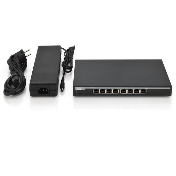 Digitus by Assmann DN-95340 Switch di Rete No Gestito Gigabit Ethernet  Supporto Power over Ethernet Nero