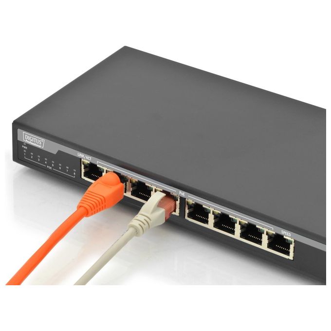 Digitus by Assmann DN-95340 Switch di Rete No Gestito Gigabit Ethernet  Supporto Power over Ethernet Nero