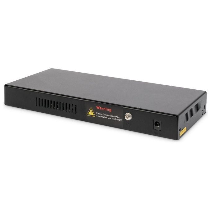 Digitus by Assmann DN-95340 Switch di Rete No Gestito Gigabit Ethernet  Supporto Power over Ethernet Nero