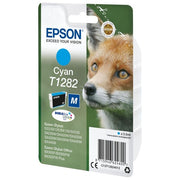 Epson T1282 3.5 ml taglia M cyan originale blister cartuccia dinchiostro per Stylus S22, SX230, SX235, SX420, SX430, SX435, SX438, SX440, SX445, Stylus Office BX305
