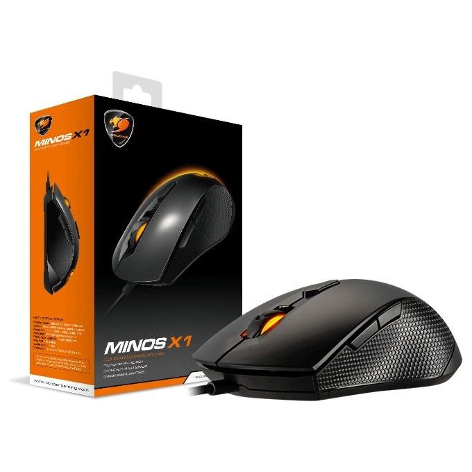 MOUSE GAMING WIRED MINOS X1 BLACK OPTICAL USB - COUGAR