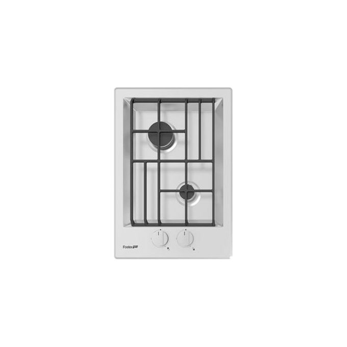 Foster 7208 032 FL Piano Cottura a Gas 2 Zone Griglie in ghisa Bruciatori speciali 35 cm Inox Spazzolato