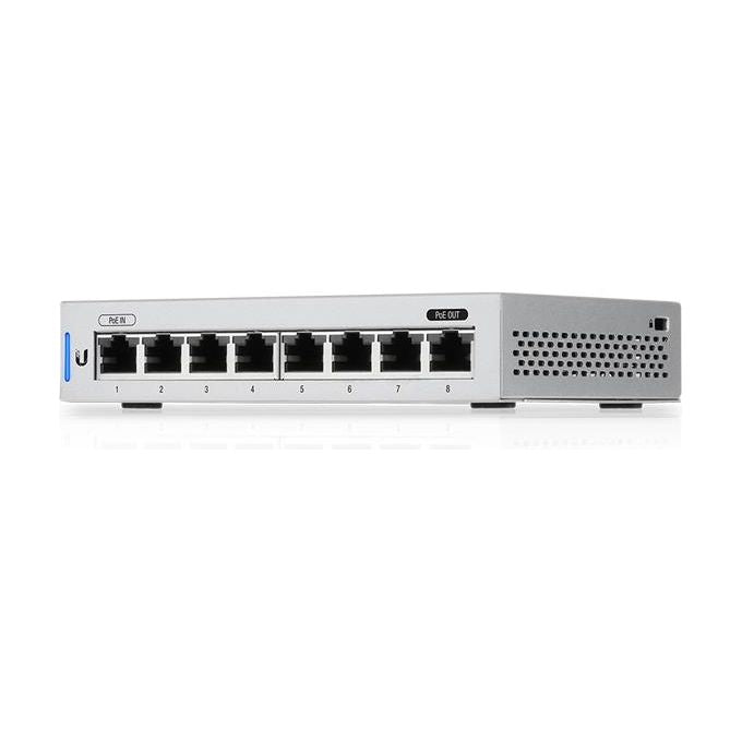 Ubiquiti Switch 8 Gestito Gigabit Ethernet 10-100-1000 Grigio Supporto Power over Ethernet