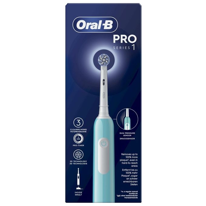 Braun Oral-B Pro 1 Sensitive Clean Spazzolino Elettrico Caribbean Blue