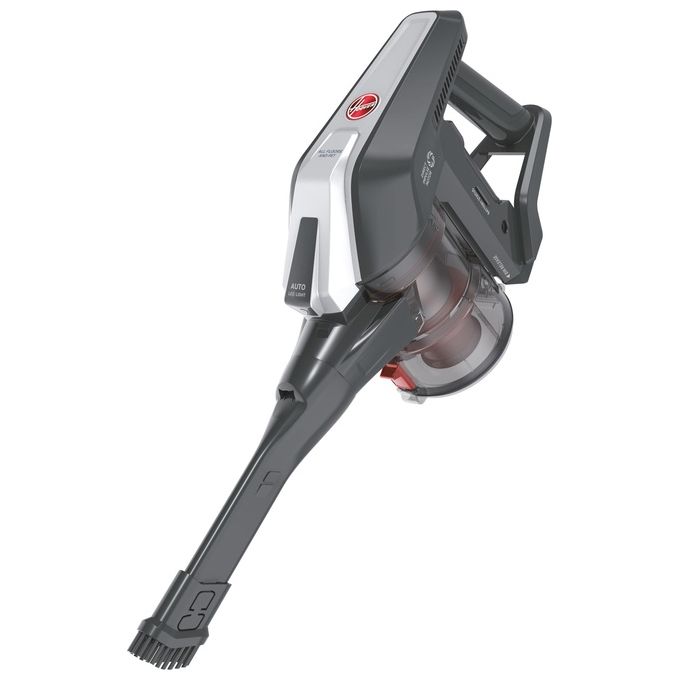 Hoover HF322AFP 011 Scopa Elettrica senza Filo senza Sacco Capacita' 0,7 Litri Autonomia 40 minuti Grigio-Rosso