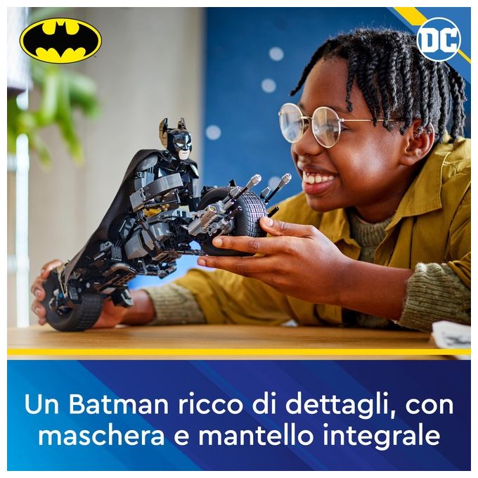 LEGO DC Il Personaggio Costruibile di Batman con Bat-Pod Moto e Action Figure Giocattolo da Il Cavaliere Oscuro da Costruire Regalo da Supereroi per Bambini Bambine e Adulti da Collezione 76273