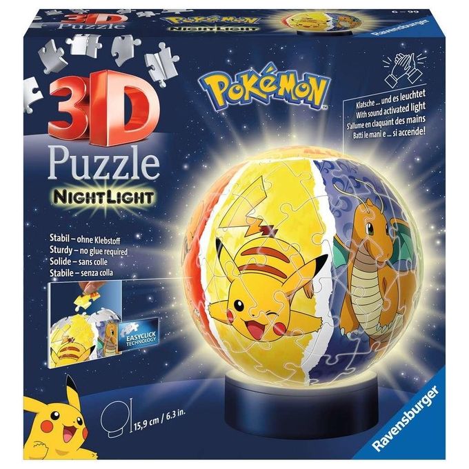 Ravensburger Puzzle 3D Nightlamp Led Pokemon