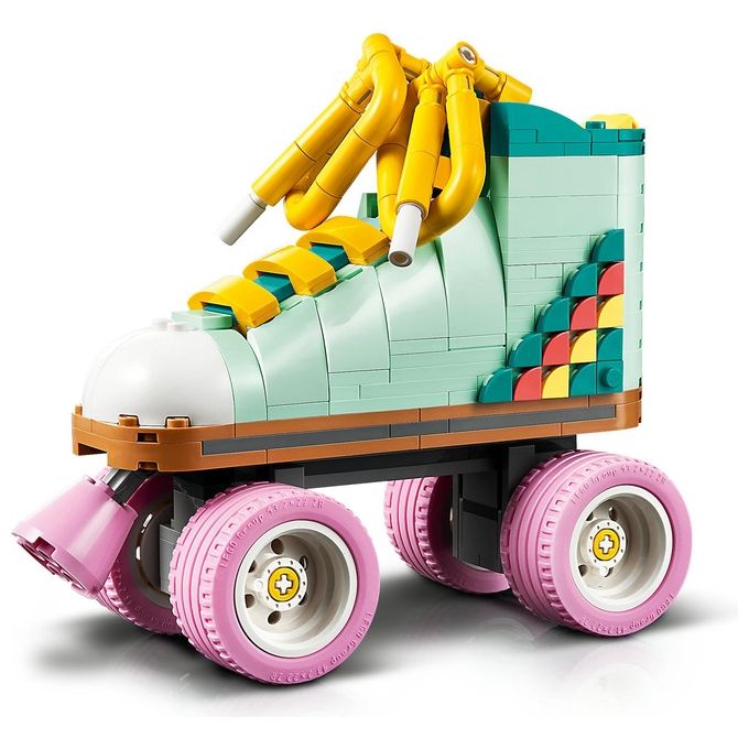 LEGO Creator 31148 3in1 Pattino a Rotelle Retro' Trasformabile in Mini Skateboard o Radio Giocattolo, Giochi per Bambini 8+