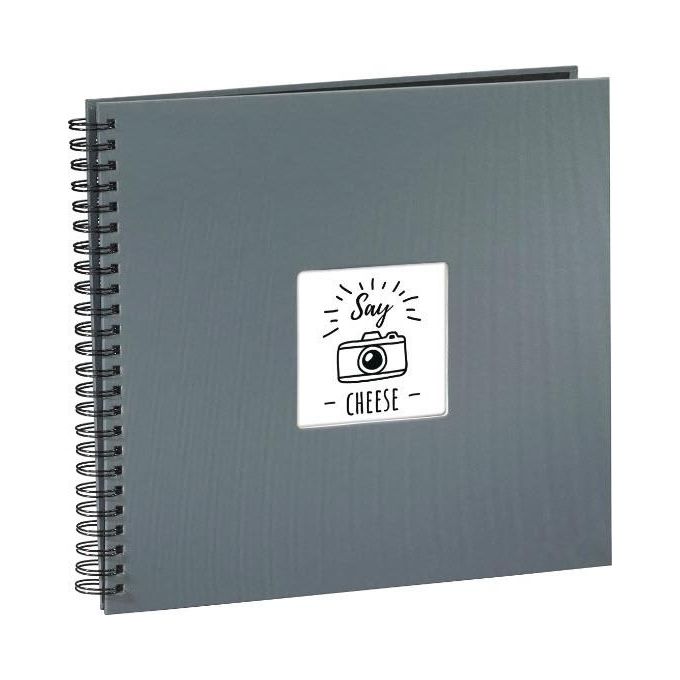 Hama Fine Art Album Fotografico e Portalistino a Spirale Grigio 36x32cm 50 Pagine Nere