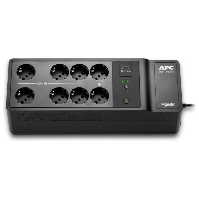 APC BE650G2-IT Back-UPS Gruppo di Continuita' UPS Standby Offline 650 VA 400 W 8 Uscite Protezione Sovratensioni Porta USB colore Nero