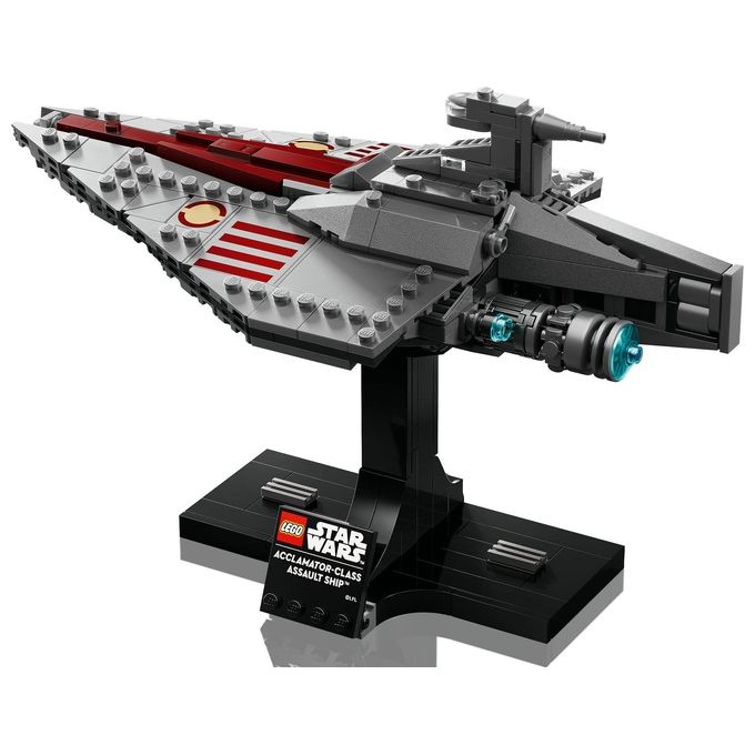 LEGO Star Wars 75404 Nave d'Assalto Classe Acclamator, Modellino da Costruire di Astronave da Collezione con Supporto, Idea Regalo di Compleanno per Adulti, Uomo, Donna e Fan dell'Attacco dei Cloni