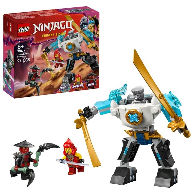 LEGO Kit Costruzione Mech di Battaglia Zane Ninjago 71827 Blocchi Costruibili Avventura Creativa