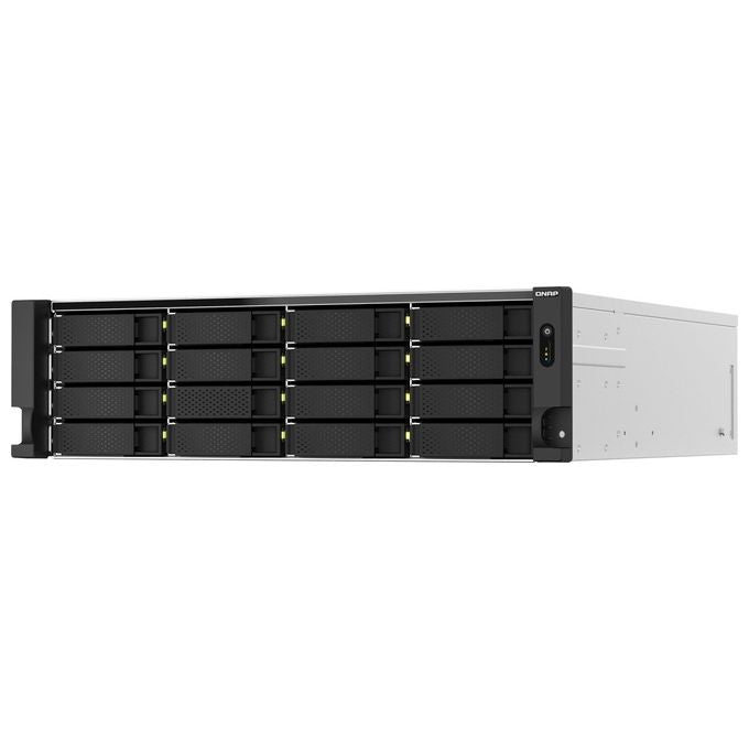 Qnap TS-h2287XU-RP NAS Armadio 3U Collegamento ethernet LAN Nero-Bianco E-2336