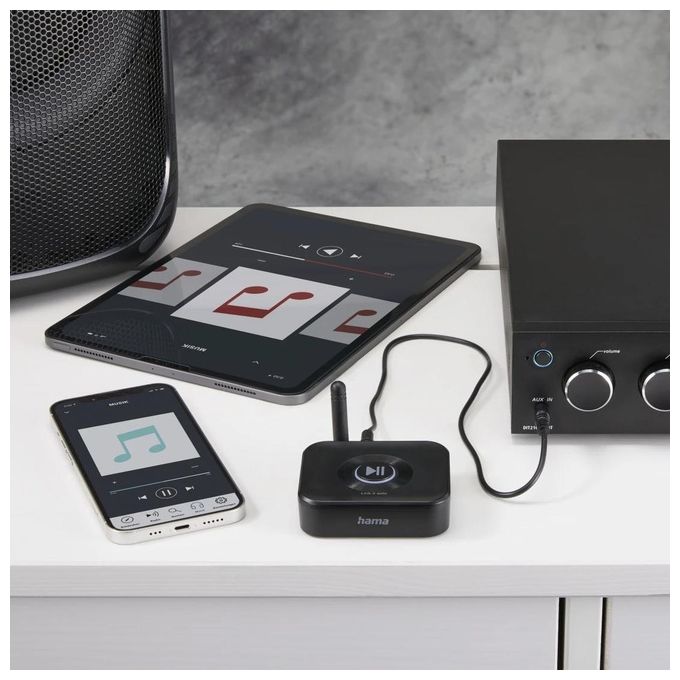 Hama Ricevitore Audio Bluetooth Link IT Solo RX Nero