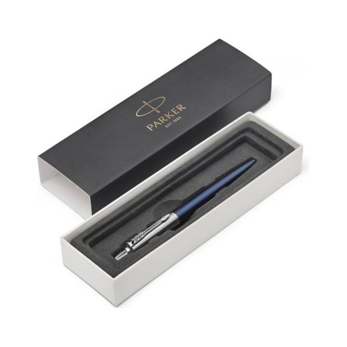 Parker Penna a sfera Jotter Royal Blue con dettagli cromati
