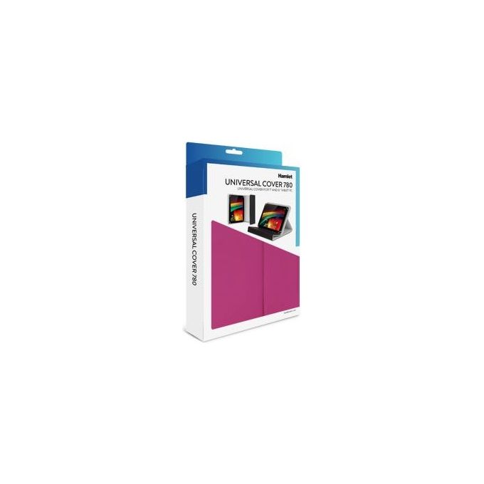 Hamlet XPADCV780PN Flip cover per tablet finta pelle rosa