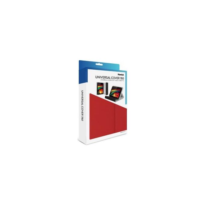 Hamlet XPADCV780RD Flip cover per tablet finta pelle rosso