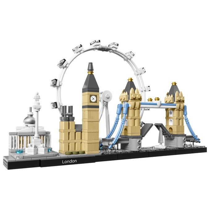LEGO Architecture 21034 Londra, con London Eye, Big Ben e Tower Bridge, Modellismo Monumenti, Set da Collezione, Idea Regalo