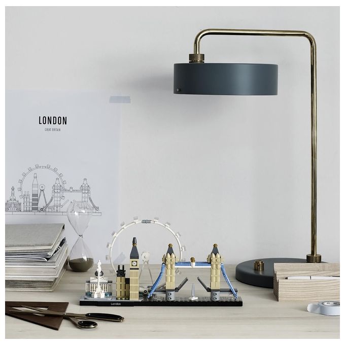LEGO Architecture 21034 Londra, con London Eye, Big Ben e Tower Bridge, Modellismo Monumenti, Set da Collezione, Idea Regalo