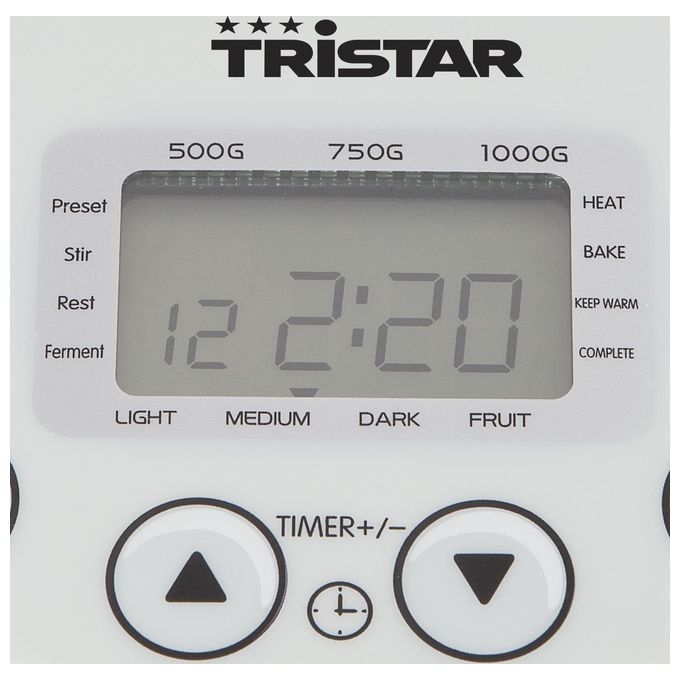 Tristar BM-4586 Macchina per il Pane 550W 1 Litro Bianco