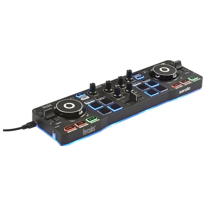 Hercules DJ STARTERKIT Kit Completo Lite per Pc-Mac Nero-Bianco
