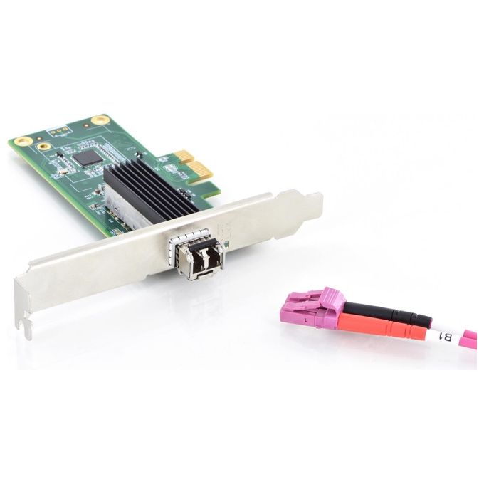 Digitus Scheda Pci-Express Gigabit per Moduli Sfp Fibra Ottica