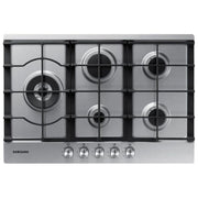 Samsung NA75J3030AS Piano Cottura a Gas 5 Zone  Griglia in Ghisa 60 cm Acciaio Inox