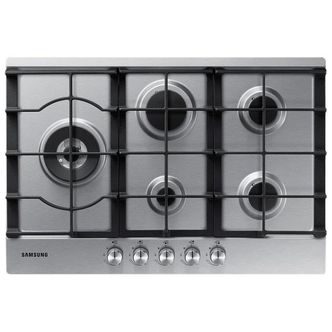 Samsung NA75J3030AS Piano Cottura a Gas 5 Zone  Griglia in Ghisa 60 cm Acciaio Inox