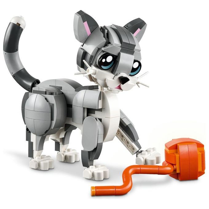 LEGO Creator 3 in 1 Gatto Giocoso Giocattolo - Si Trasforma in Piccione o in Cane - Animali da Costruire per Bambine Bambini Ragazze e Ragazzi da 8 Anni - Idea Regalo di Compleanno Creativa - 31163
