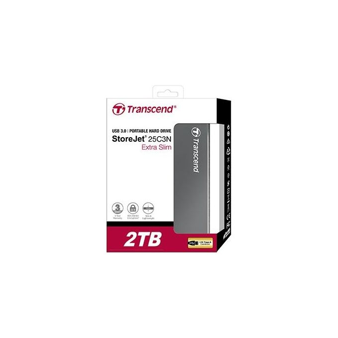 Transcend StoreJet 25C3 2Tb Hard Disk Portatile