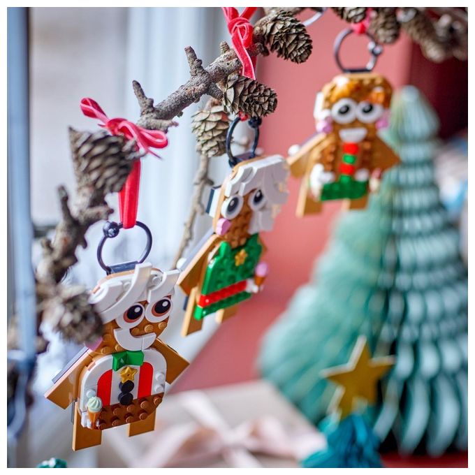 LEGO Creator 40642 Ornamenti di Pan di Zenzero, Giochi da Costruire per Bambini 6+, Regalo di Pasqua, Decorazione per Casa
