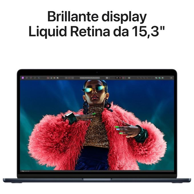 Apple macbook air 15.3 m3 8gb 256gb ssd mezzanotte