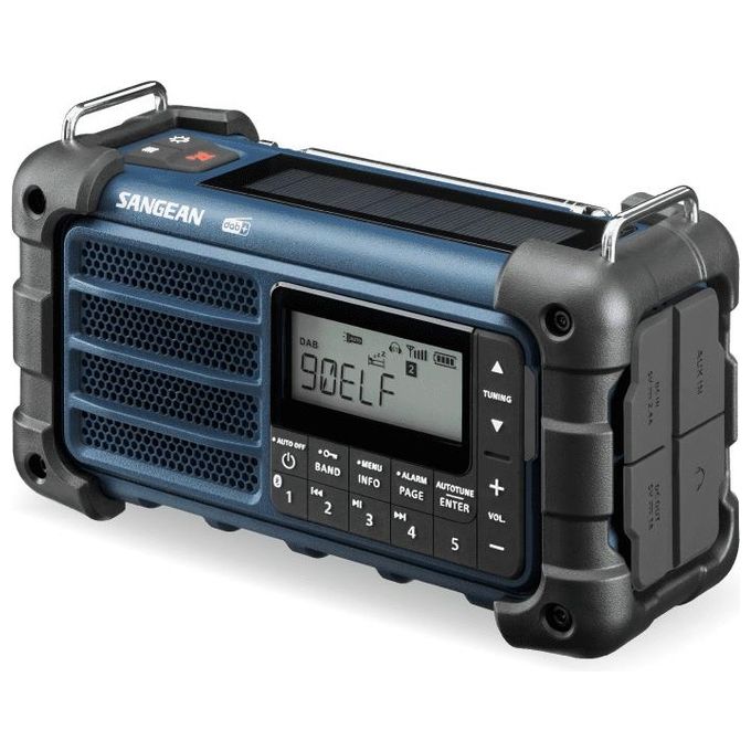Sangean MMR-99 DAB Radio Emergenza Solare Blu
