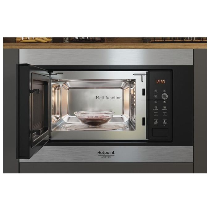Hotpoint MF20S IX HA Forno a Microonde Capacita' 20 Litri Potenza 800W 21 Funzioni automatiche Programmi automatici Nero-Acciaio Inossidabile