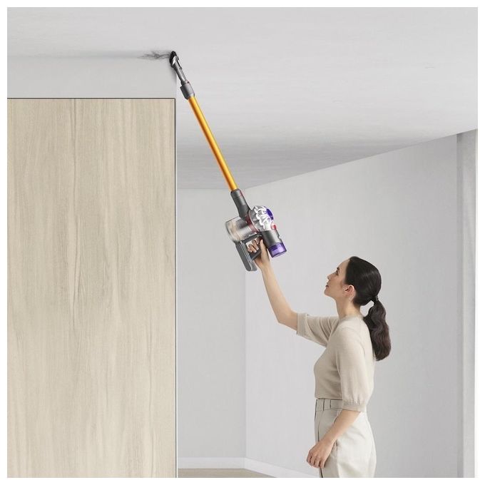 Dyson, Aspirapolvere a Bastone V8 Absolute, Senza Sacchetto, Argento e Giallo