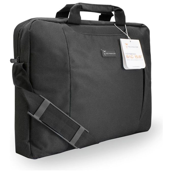 Techmade Borsa per Notebook Nylon Fino a 15.6'' Nero