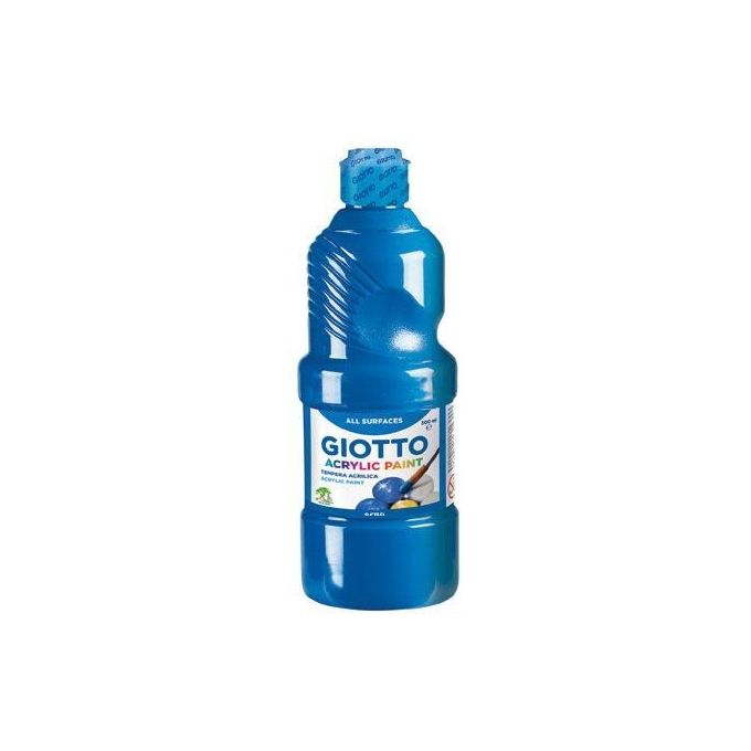 Giotto Flacone 500ml Tempera Acrilica Ciano