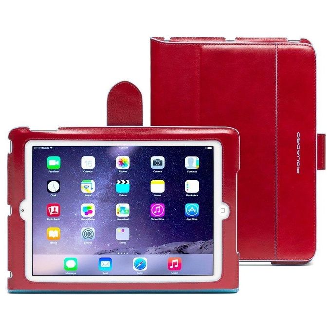 Piquadro Custodia in Pelle per iPad Air2 Rosso