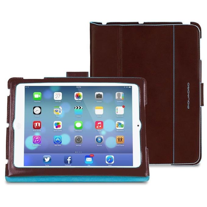 Piquadro Custodia in Pelle per iPad Air2 Marrone