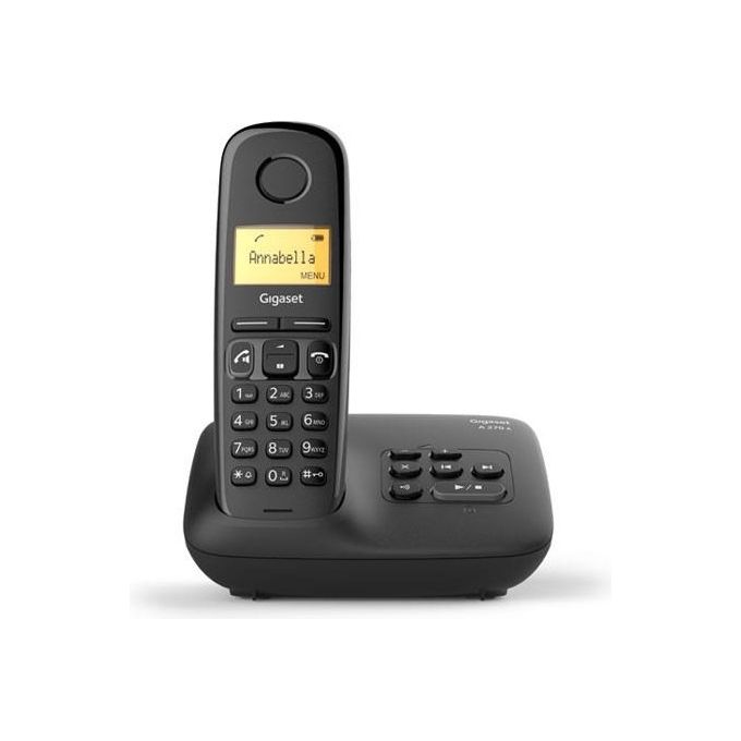 Gigaset A270A Cordless DECT Display 1,5'' Vivavoce Rubrica Segreteria Nero