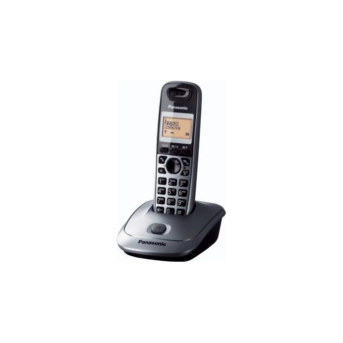 Panasonic KX-TG2511JT Cordless Dect-Gap Display 1,4'' Vivavoce ID Chiamante Rubrica Grigio