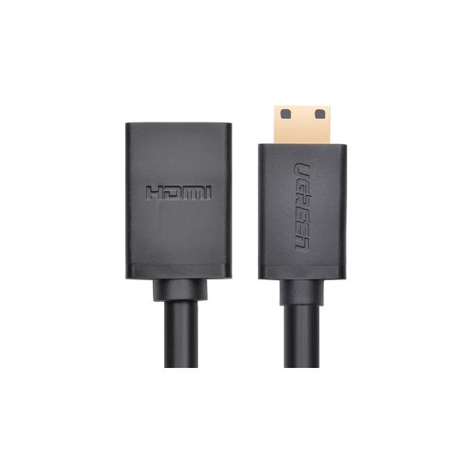 Ugreen Adattatore Mini Hdmi Maschio a Hdmi Femmina 22cm  Nero