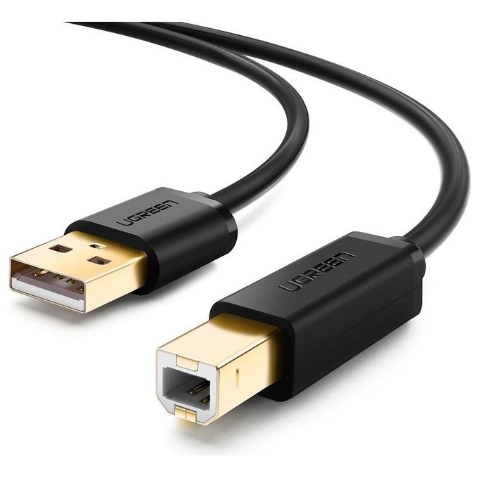 Ugreen Cavo Stampante Usb 2.0 a Maschio A B Maschio 1.5mt Nero